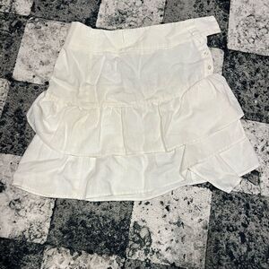 5/$20 Ivory linen skirt *MODA from Victoria's Secret Y2k*BIN L